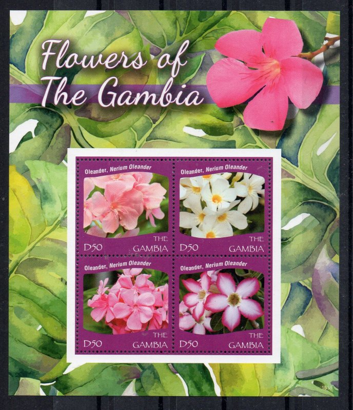 GAMBIA - FLOWERS - M/S - 2016 -