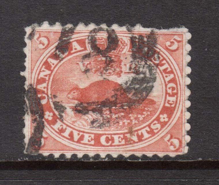 Canada #15 Used With 4 Ring 18 Cancel