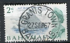 BAHAMAS; Early 1960s QEII issue fine used value, fair Postmark