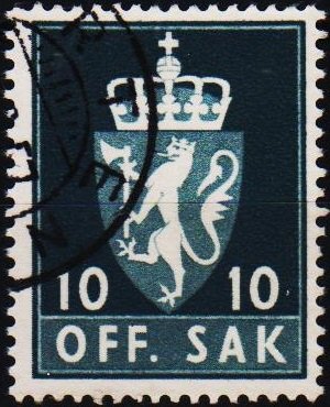 Norway. 1955 10ore S.G.0459  Fine Used