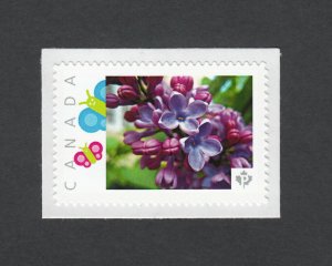 lq. LILAC =purple flowers= picture postage personalized stamp Canada 2014 p5sn1