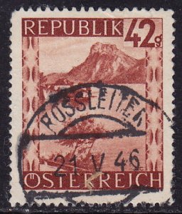 Austria - 1946 - Scott #471 - used - ROSSLEITEN pmk