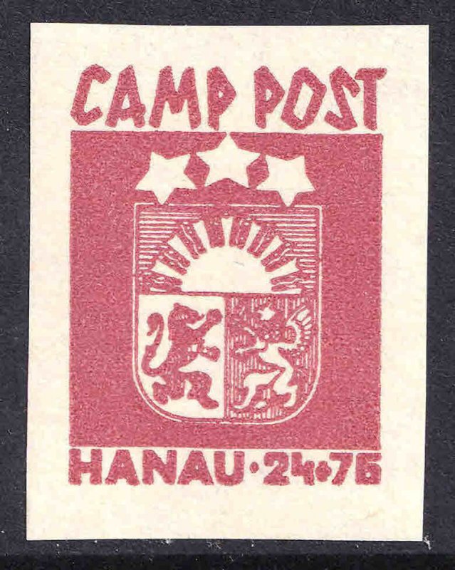 GERMANY LATVIA CAMP POST HANAU LAKE OG NH U/M VF BEAUTIFUL GUM