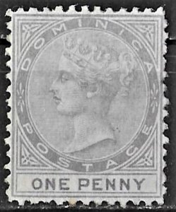 Dominica 1d violet Queen Victoria issue of 1879, Scott 1 MNG