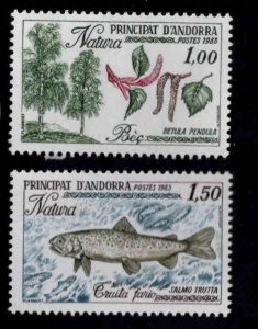 Andorre (French) Andorra Scott 305-306 MNH** 1983 Nature Set