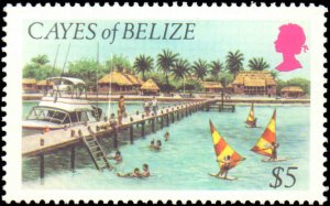 Belize - Cayes of Belize #1-9, Complete Set(9), 1984, Marine Life, Fish, Neve...