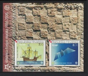 Croatia Bird Columbus 50th Anniversary of Europa Stamps MS 2005 MNH SG#MS815