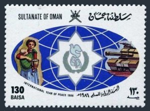 Oman 294, MNH. Michel 299. Peace Year IPY-1986.