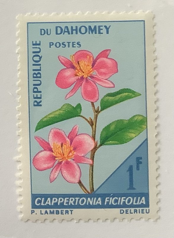 Dahomey 1967 Scott 226 MNH - 1fr,  Flower, Clappertonia Ficifolia