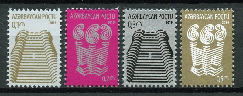 Azerbaijan 2019 MNH Architecture Definitives 4v Set Stamps