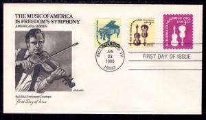 US U590 Violins Artmaster U/A FDC