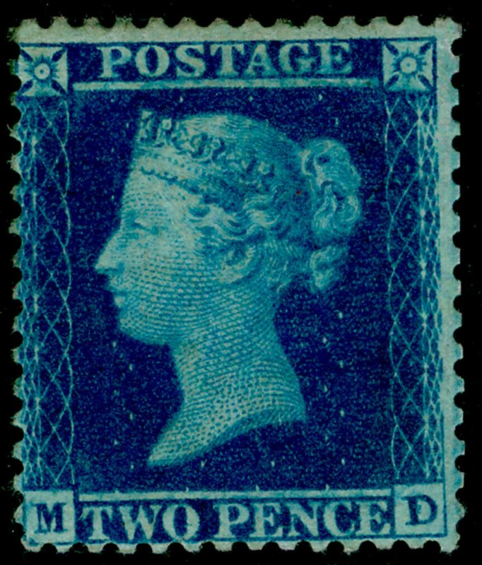 SG34, 2d blue plate 5, LC14, LH MINT. Cat £2800. MD 