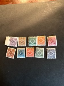 Stamps Madagascar Scott #J31-40 never hinged