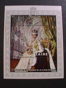 ZAIRE-1978 SC#891 COLONATION OF QUEEN ELIZABETH II- MNH S/S-VERY FINE