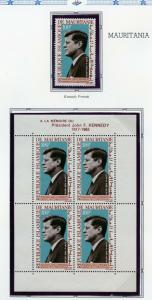 JOHN F. KENNEDY MEMORIAL FRENCH COLONIES SETS & SHEETLET  MINT NEVER HINGED