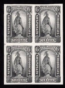 US STAMPS #PR12P3 6c LEFT ARROW BLOCK PROOF ON INDIA XF CHOICE $65+ LOT #82510-4