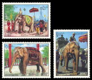 Laos 1994 ELEPHANTS Scott #1192-1194 Mint Never Hinged