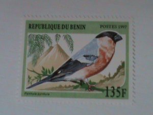 ​BENIN-1997-COLORFUL-BEAUTIFUL-LOVELY BIRD-MNH -VF-LAST ONE-HARD TO FIND