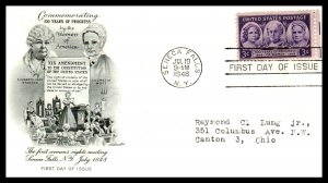 US 959 Progress For Women Artmaster Typed FDC