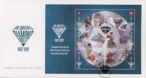 Guernsey 1159a FDC cover QEII diamond jubilee (2110 140)