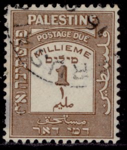 PALESTINE GV SG D6, 1m deep brown, FINE USED.