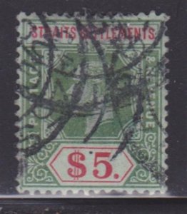Straits Settlements 171 F-VF-used bold cancel nice color cv $ 50 ! see pic !