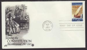 US 2360 Constitution 1987 PCS U/A FDC