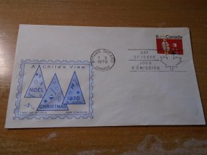 Canada  #  525  FDC   Rose Craft