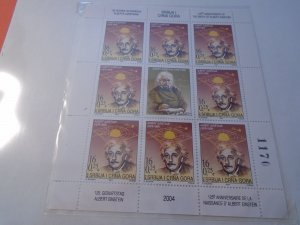 Serbia  #  243   MNH   Albert Einstein  Mini Sheet