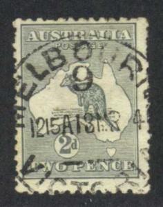 Australia #3 Kangaroo and Map, used (10.00)