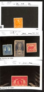 United States Postage Stamp, #627, 628, 629, 637, 638 Mint LH, 1926-27 (C79)