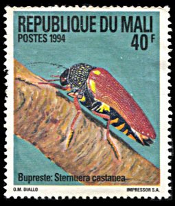 Mali 611, postally used, Jewel Beetle