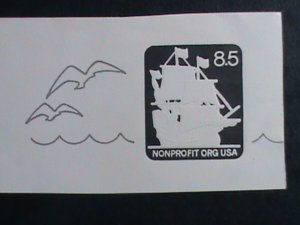 ​UNITED STATES-1985-SC#U 610 MAY FLOWER   MINT CUT SQUARE ENVELOPE VERY FINE