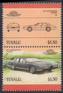 Tuvalu #332-339, Complete Set(8), 1985, Automotive, Never Hinged