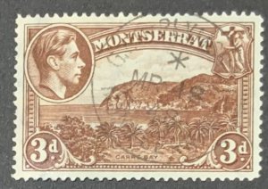 MONTSERRAT 1938 GVI  DEFINITIVE 3d  SG106a  USED