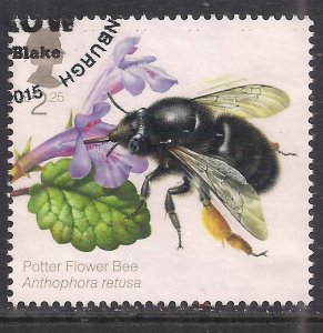 GB 2015 QE2 £2.25 Bees Potter Flower Bee Ex Fdc SG 3741 ( K635 )