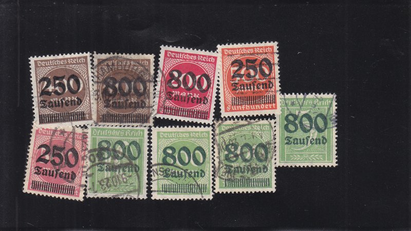 Germany: Sc #258-266, Short Set, Used (S18332)