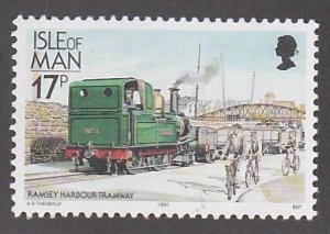 Isle of Man # 356d, Trains, 1991 Issue, Mint Hinged