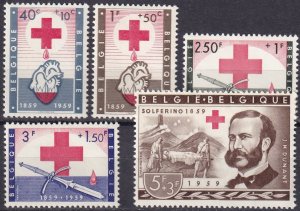 Belgium #B641-2, B644-6  MNH  CV 22.80 (Z4782)
