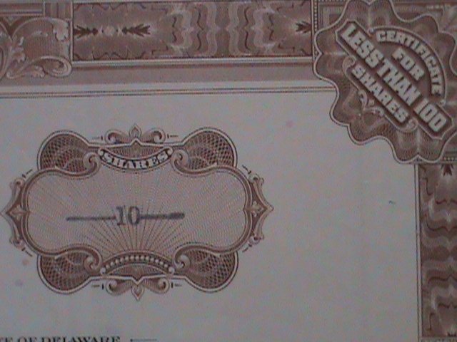 ITEM FOR SALE-1947 VERY OLD USED CERTIFICATE MOST COLLECTORS DEMAND