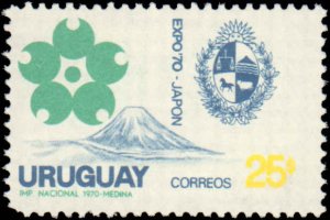 Uruguay #779-782, Complete Set(4), 1970, Never Hinged