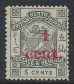 North Borneo  SG 64  no gum no cancel OPT  please see scans & details