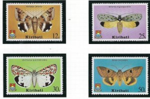 Kiribati 356-59 MNH 1980 Moths (ak3741)