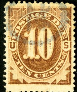 US Stamps # J5 Used XF Light cancel Scott Value $70.00