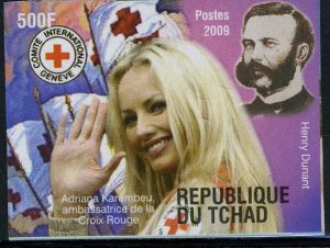 Chad 2009 RED CROSS DUNANT 1 value Imperforated Mint (NH)