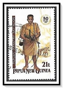 Papua New Guinea #790 WW II Soldier Used