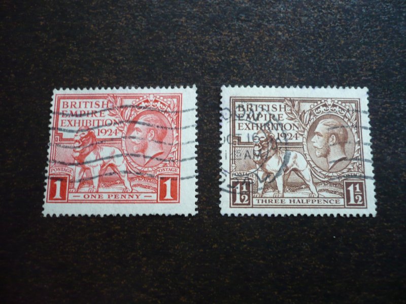 Stamps - Great Britain - Scott# 185-186 - Used Set of 2 Stamps