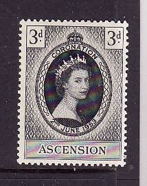 Ascension Is.-Sc#61-unused hinged QEII Coronation set-og-1953-