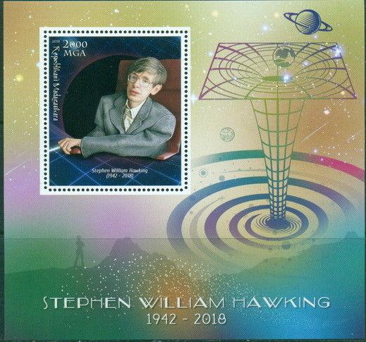 Stephen Hawking In Memoriam Physics Space Science Madagascar MNH stamp set