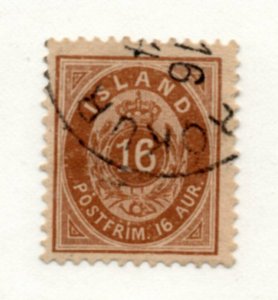 Iceland - Sc# 27 Used / SAUDARKROKUR Town Cancel / P 13 x 13   - Lot 1220011